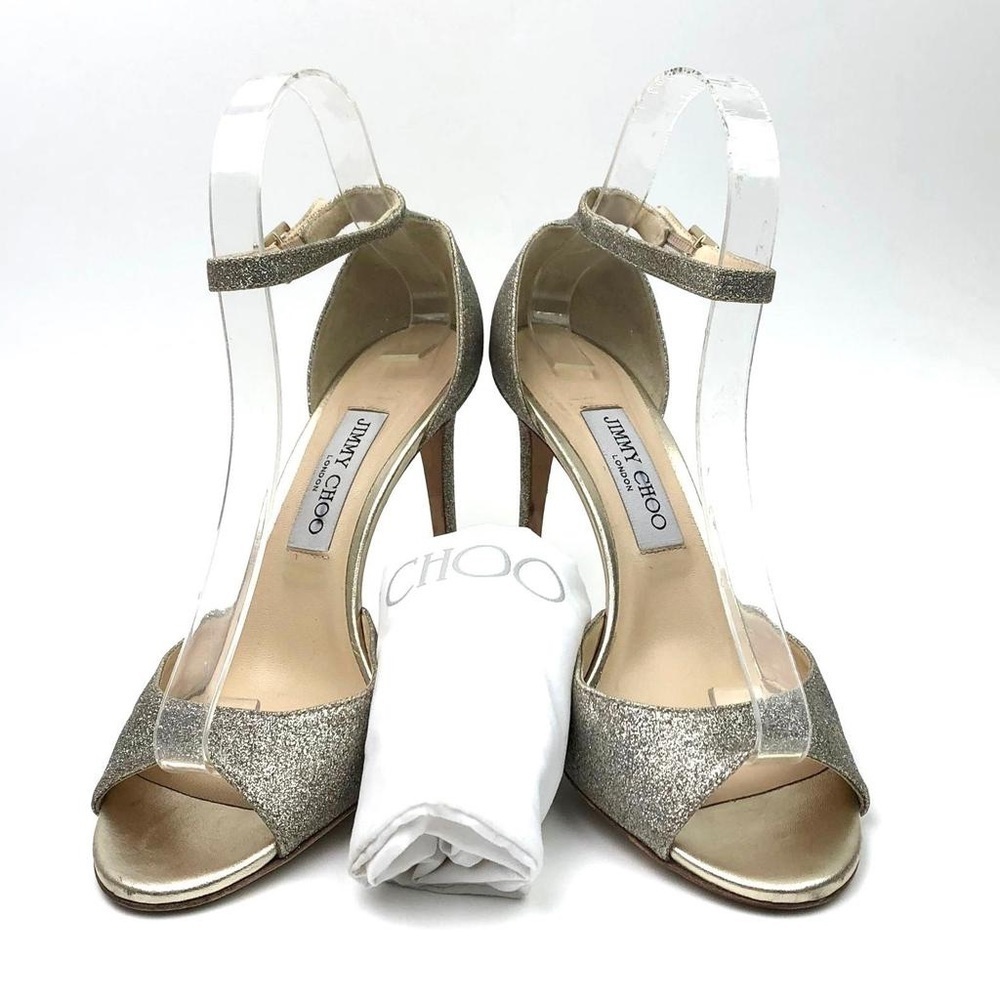 JIMMY CHOO Annie  Ankle Strap Sandal sz 9